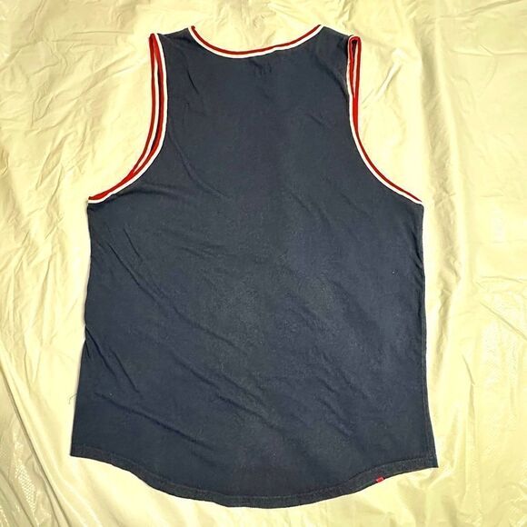 Brooklyn Cloth Blue USA Tank Top with Stars size Large - Picture 3 of 10